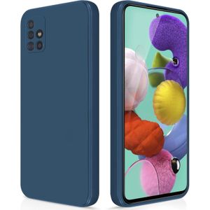 Soft Silicone Slim Fit Cover Anti-Scratch Shockproof Case for Samsung Galaxy A51 - Blue