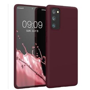 Soft Silicone Back Cover for Samsung Galaxy S20 FE - Maroon, anti-fingerprint, anti-scratch, durable silicone case