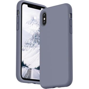 Soft Silicone Slim Fit Cover Anti-Scratch Shockproof Case for Apple iPhone XS Max - Grey