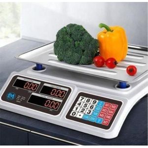 ElectroMate 40kg Digital Price Computing Scale - High-Precision Electronic Retail Scale for Shops