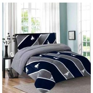 4*6,5*6 Luxurious Fluffy Woolen Cotton Duvet - Multi-Colored, Free Size, Warm & Comfy