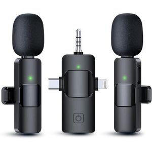 3 in 1 Dual Mic Wireless Microphone for Podcasting and Streaming