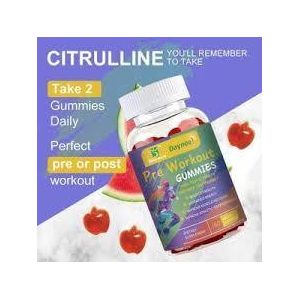 Daynee Pre-Workout Energy Gummies - Vegan Performance Supplement for Boosted Strength & Muscle Recovery (60 Gummies)