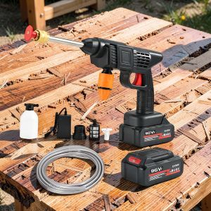 Efficient-flow Strong 96V Cordless Car Washing High Pressure Washer Gun 