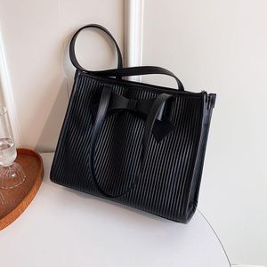 New  Style Lady's Tote Bags PU Leather Woman's Bowknot Handbags Large Capacity Fashion Bags for Woman