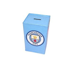 Manchester City F.C. Football Fan Piggy Bank – Handmade Coin Saving Box Gift