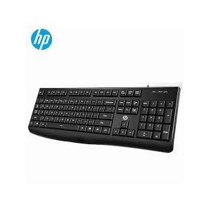 HP  K200 Ergonomic Keyboard for Computer 104 Keys USB Wired Silent Keyboard for Business Office Tablet Laptop Comfortable Feel 