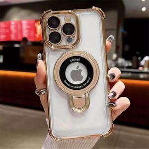 COLNEL MagSafe Stand Case for Apple iPhone 14 Pro Max – Slim Magnetic Wireless Charging Compatible Protective Cover (Goldish)