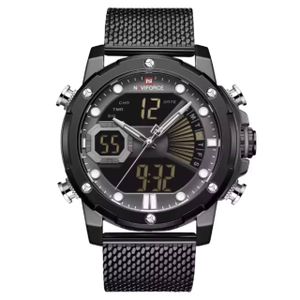 Naviforce Men’s Watch – Waterproof Chronograph with Date Display Mesh strap
