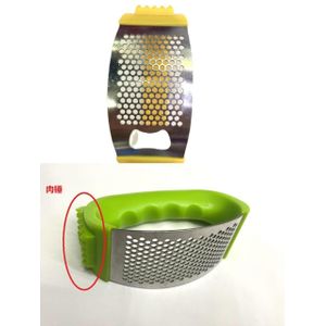 Green 2 in 1 manual garlic press