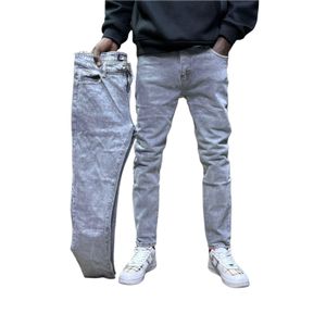 Slim Fit Men Light Grey Jeans