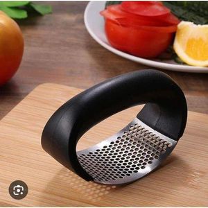 Stainless Steel Garlic Press Rocker with Ergonomic Handle