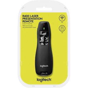 Logitech  R400 Laser Presentation Remote For Basic Slide Navigation Pointer