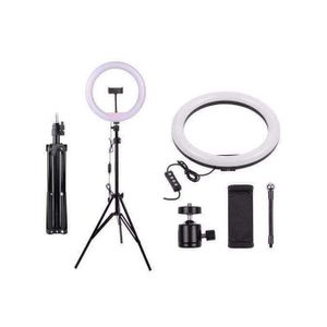 12-Inch LED Ring Light with Tripod Stand and Rotating Phone Holder for Makeup and Streaming 