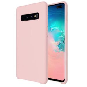 Soft Flexible Silicone Case for Samsung Galaxy S10e, Shockproof Anti-Scratch Slim TPU Protective Back Cover (Pink)