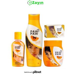 Paw Paw Skin Glow Body Care Set 4pcs – Soap, Oil, Lotion & Cream Combo