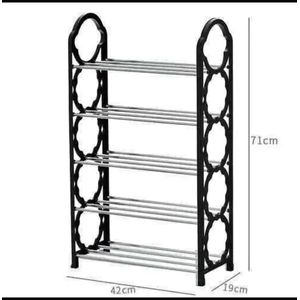 5 Layers Portable Simple Plastic Shoe Rack