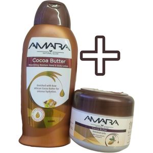 Amara Cocoa Butter Nourishing Hand & Body Lotion + Petroleum Jelly