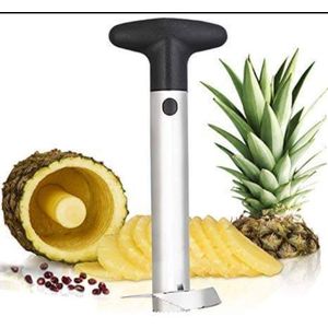 Premium Pineapple Corer and Slicer Tool - Sharp Pineapple Cutter with Serrated Tips - Easy to Use and Clean - Stainless Steel Core Remover for Pineapple - Core Fruits with Ease