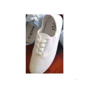 Ladies Cute Anti Stain laced Women Rubber Shoes - White