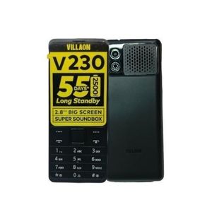 VILLAON V230, 2.8Inch Display, 2500mAh Battery, FM RAdio, 0.8 Mp Camera, Dual Sim - Black
