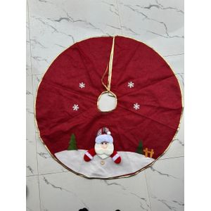 Nice-looking Tree Skirt Round Flannel Decorative Christmas