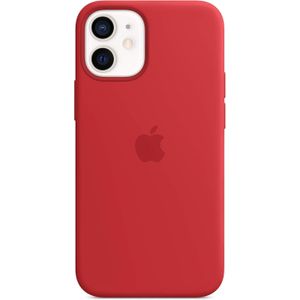Premium Red Silicone Shockproof Case for iPhone 12 Mini - Soft Touch Slim Fit