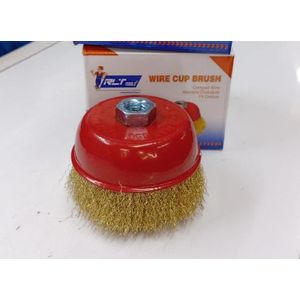 4INCH 4" Steel Wire CUP Disc Brush Wire Wheel For Polishing Rust Paint Remover