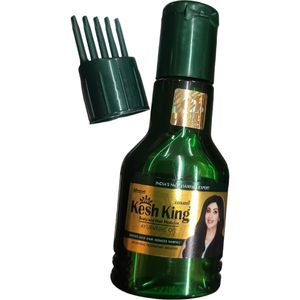 Kesh King Hair & Scalp Ayurvedic Anti Hair Fall Oil As Mahabhringaraj Bhringraj Powder Infused nk