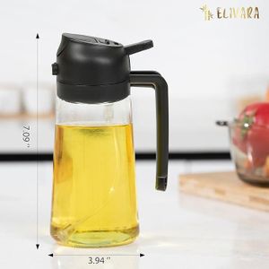 Premium 2 in 1 High Quality Glass Oil Sprayer & Dispenser