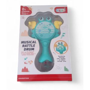 Shake & Groove Toy or Musical Rattle Drum Toy Instrument for Ages 3+ Months and Up