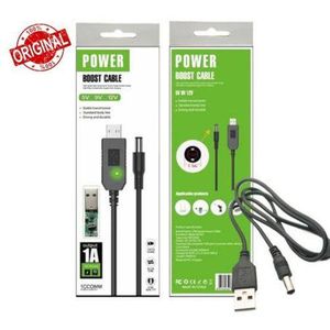 Power Boost Cable – USB to DC Converter, 5V to 9V/12V Output, Router & Device Compatible