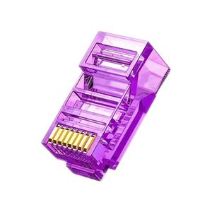 RJ45 Category 5e Connectors (10-Pack) / Purple