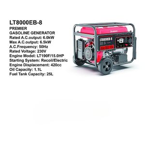 Premier Heavy Duty 6.5KW Petrol Generator Electric Start
