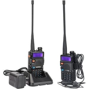 Baofeng UV-5R Radio Ham Radio Handheld UV5R Long Range Dual Band Rechargeable High Power Two Way Radio Walkie Talkies with 1800mAh Li-ion Battery and Earpiece for Hunting Camping Survival Gear,2 Pack