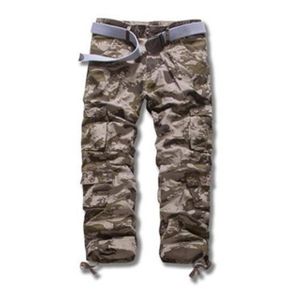 Cargo Pants Men's Zipper Side Pockets Cotton Men Military Style