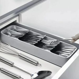 Kitchen Drawer Organizer Cutlery Tray Spoon Holder Knife Holder Cutlery Organizer for Kitchen Drawer Spoon Tray Knife Stand Drawer Organizer Tray for Kitchen Accessories for Home