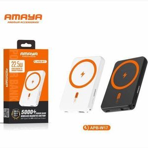 Amaya wireless magnetic power bank 5000mah ultra-thin 22.5W super fast charging