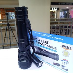 P50 Tactical Zoom Flashlight 2000LM – USB-C Rechargeable Waterproof LED Torch