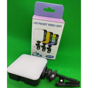 AY-83 Portable RGB LED Video Light – Pocket-Sized Mini Photography Light for TikTok, YouTube, Instagram Creators, and Bloggers
