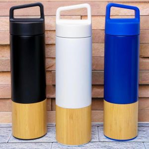 WOODEN  Base Thermal Flask – 500ml 