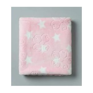 Baby Pink silk newborn receiving blanket 