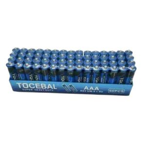 Tocebal Super Heavy Duty AAA Batteries 60pcs Ideal for Remotes Clocks and Toys 