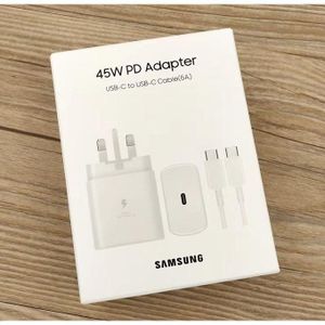 Samsung Galaxy Original Fast Charger 45W USB C type c to c full Wall Charger Super Fast Adapter Android Phone Charger for Galaxy A17 A07 A16 A15 5G A14 A13 A56 A36 A26 A55 A06 A05s S25 Ultra S24 S23 S22 S21 S20 S10 Z Flip 7 6 5 Z Fold 7 6 5