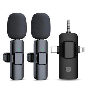 3-in-1 Wireless Microphone with Dual Lapel Mics – Ideal for Creators and Vloggers