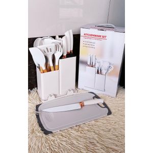 19pcs silicone spoons set