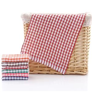 12 pcs mixed colours scrubbing wash clothes dish towels set cleaning cloths_multcolour 