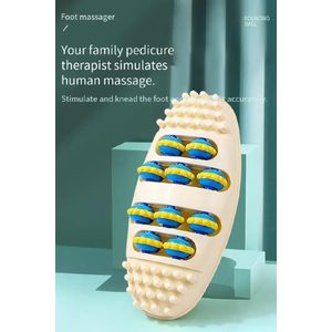 Foot Massager Stimulates Foot Acupoints to Dredge Meridians Roller Foot Center Finger Pressing Foot Board Foot Pressing Device Pain Relief Leg Feet Acupoints Massager Improve Blood Circulation