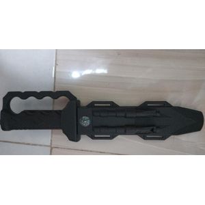 Outdoor Knife Survival with Holster - Bushcraft Knife Outdoor Military - Survival Knife with Fire Steel - Combat Knife Military Sharp