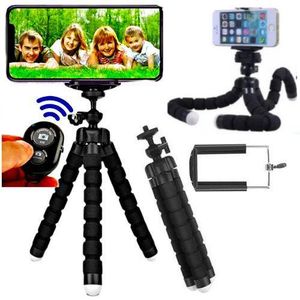 Smartphone Flexible Selfie Tripod Stand For Photos & Videos Plus FREE BT // Bluetooth Remote Control
